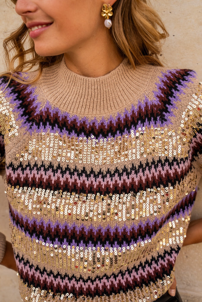 Beige sparkly jumper