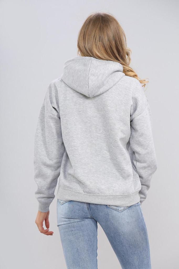 Vicki Grey Plush Hoodie