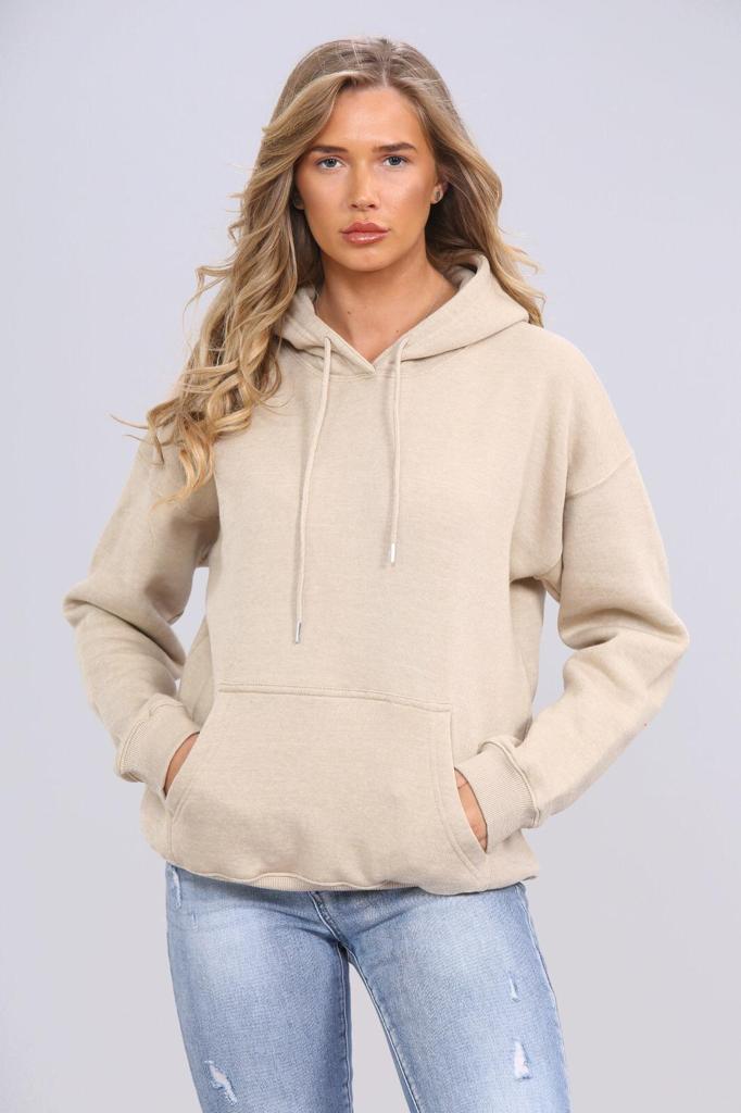 Vicki Cream Plush Hoodie